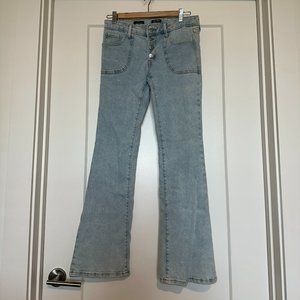 Wild Fable Low Rise Light Wash Flare Jeans